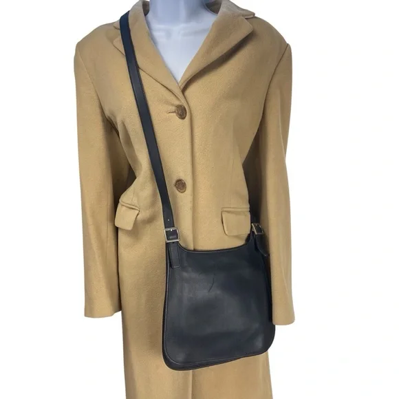 Vintage Coach Legacy Saddle Bag Black Slim Flap 9131 - Picture 15 of 15